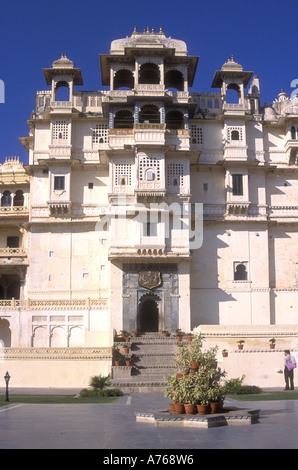 The City Palace Udaipur India This is the main façade and entrance to the main building The Palace is now a Museum