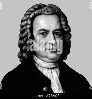 Johann Sebastian Bach 1685 1750 German Composer Organist Postcard Stock Photo