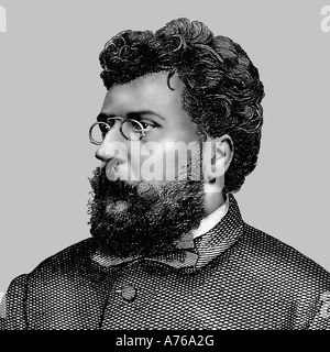 Georges Bizet 1838 1875 French Composer Postcard Stock Photo
