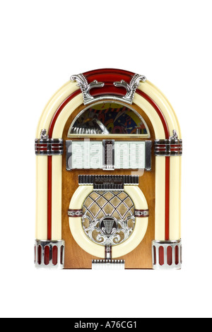 Juke box in American style diner Stock Photo - Alamy