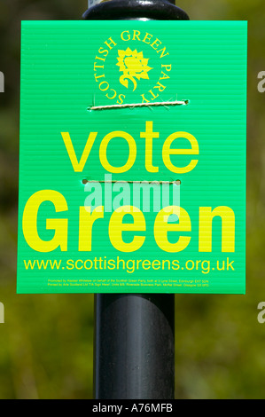 Green Party sign Stock Photo