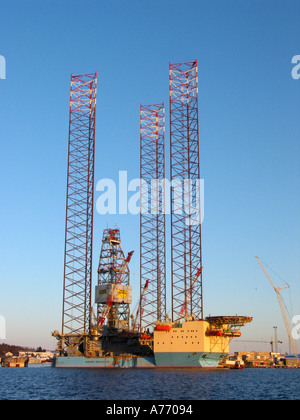 Oil rig at Stavanger, North Sea oil capital, Rogaland, Norway Stock ...