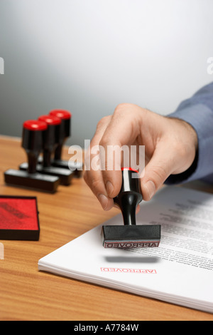 Stamp of Approval Stock Photo