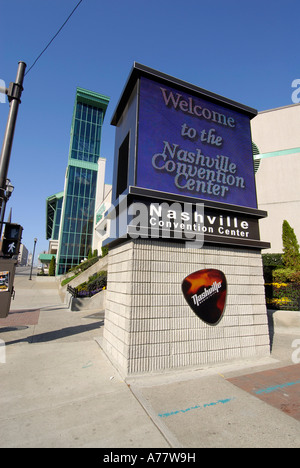 Nashville Convention Center on Broadway Street Nashville Tennessee TN Tenn US USA United States of America American Music City Stock Photo