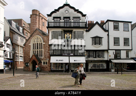 UK Devon Exeter Cathedral Close Mols Coffee House Stock Photo