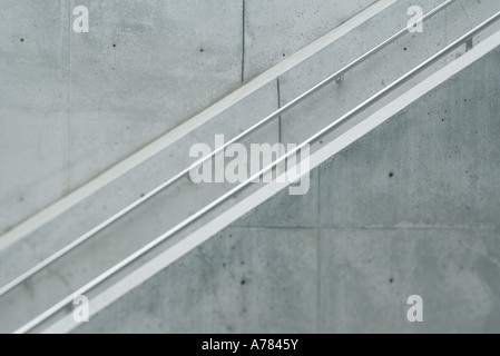 Architectural detail, side view of staircase Stock Photo