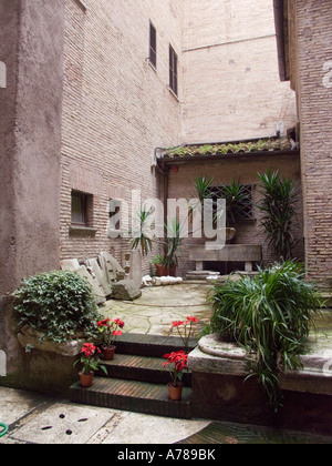 Curch of santa maria degli angeli and basilica in roman baths of the diocletian thermae, rome, italy, europe Stock Photo