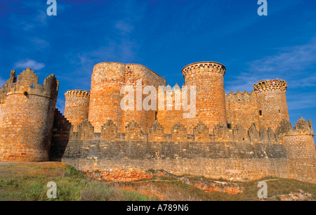 Castle of Belmonte Belmonte La Mancha Spain Europe Stock Photo