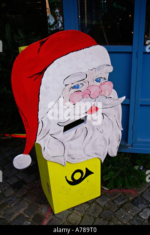 post box for letters on Santa Claus Stock Photo