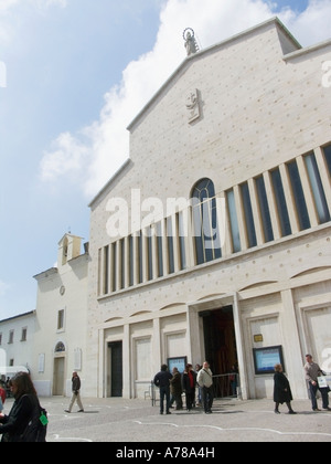 the old church Padre Pio in San Giovanni Rotondo,  foggia, apulia, italy, europe Stock Photo