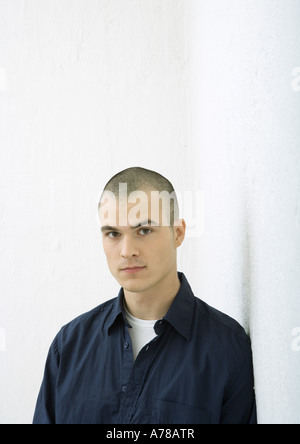 Young man, looking at camera, portrait Stock Photo