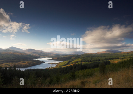 Loch Garry and glen gary in Scotland Stock Photo
