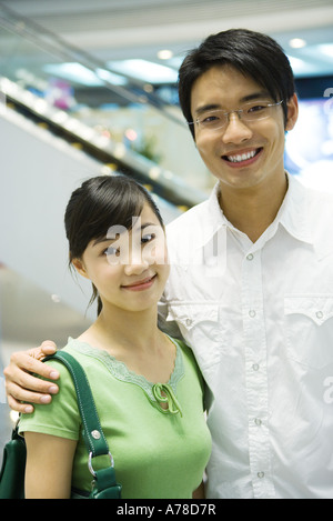 Couple smiling at camera, portrait Stock Photo