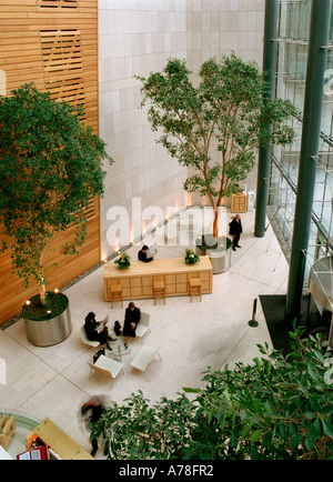 The reception area of a modern office building Stock Photo