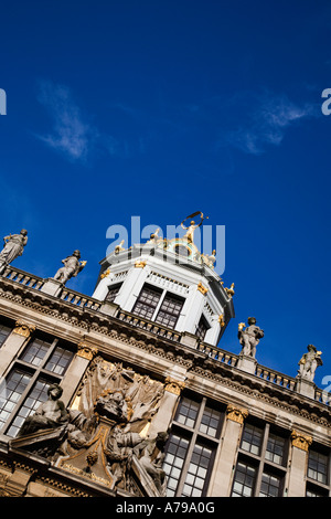La Maison des Boulangers with its octagonal dome in The Grand Place Brussels Stock Photo