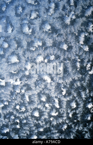 Frost on window Stock Photo