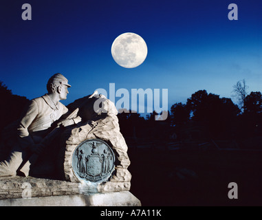 USA PENNSYLVANIA GETTYSBURG NATIONAL MILITARY PARK  DEVILS DEN Stock Photo