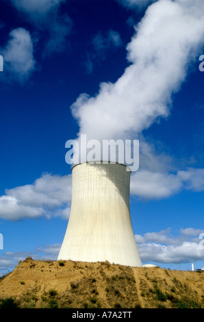 Nuclear power plant in France Stock Photo