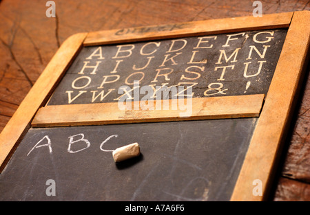 School Written on Vintage Chalkboard and a Chalk on the Board Stock Photo -  Image of antique, lesson: 46929144