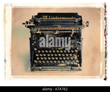 antique typewriter Stock Photo