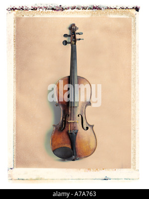 antique violin Stock Photo