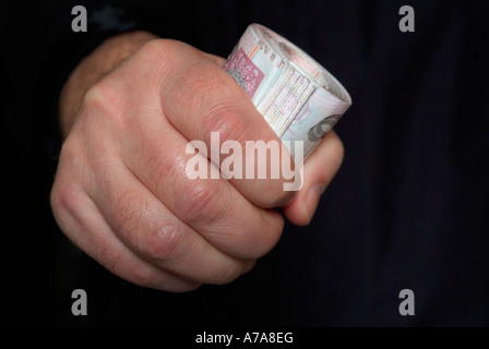 A fist full of cash Stock Photo