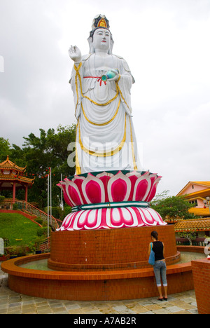 Statue of Kuan Yin the Goddess of Mercy Kuching Borneo Stock Photo