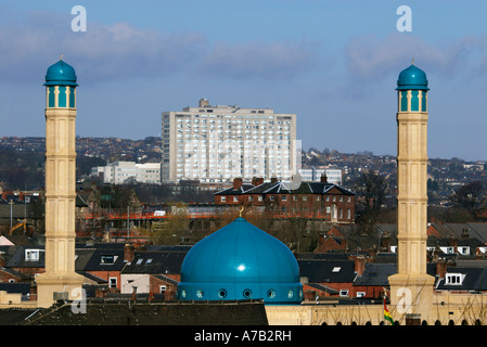 ''Madina Masjid' Mosque and Hallamshire hospital  in Sheffield 'Great Britain' Stock Photo