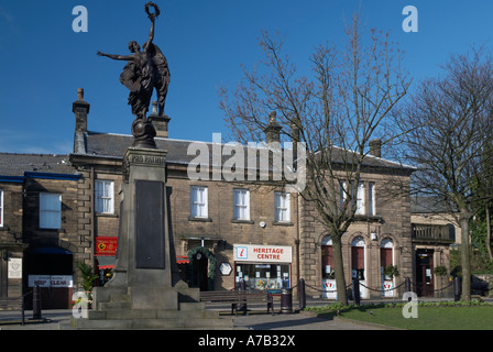 Heritage Center and 'Norfolk Square'  in Glossop  in Derbyshire 'Great Britain' Stock Photo