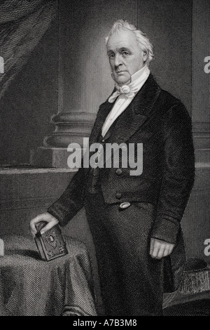 James Buchanan, 1791 - 1868. 15th President of the United States of America. Stock Photo