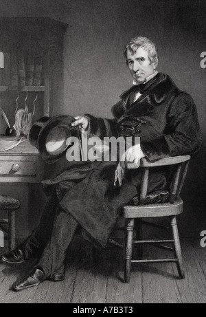 William Henry Harrison, 1773 -1841. American military officer, politician and 9th President of the United States. Stock Photo