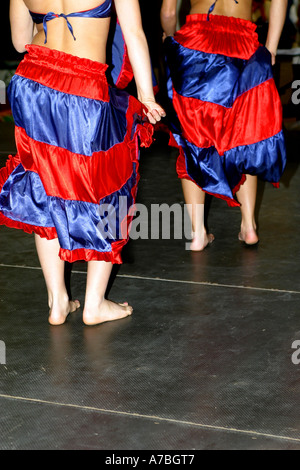 Haitian folk dancers Stock Photo