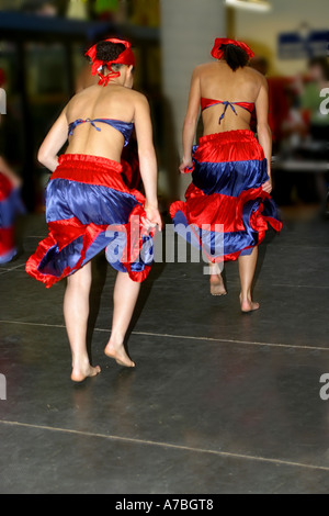 Haitian folk dancers Stock Photo