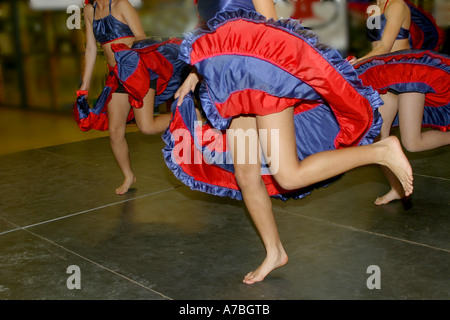 Haitian folk dancers Stock Photo