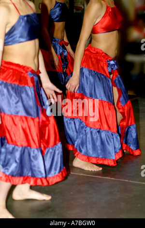 Haitian folk dancers Stock Photo