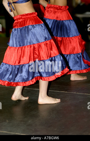 Haitian folk dancers Stock Photo