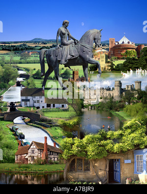 GB - HEART OF ENGLAND: Shakespeare Country Concept Stock Photo