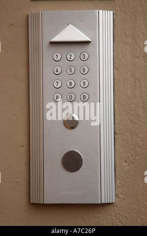 Door Buzzer in a complex Stock Photo