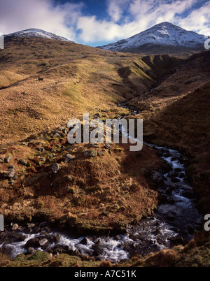 Ben Ime viewed from hills above Butterbridge near Rest and Be Thankful, Argyll Stock Photo