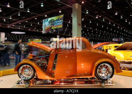 A 1933 Willys Coupe hot rod at the 2007 Detroit Autorama Stock Photo