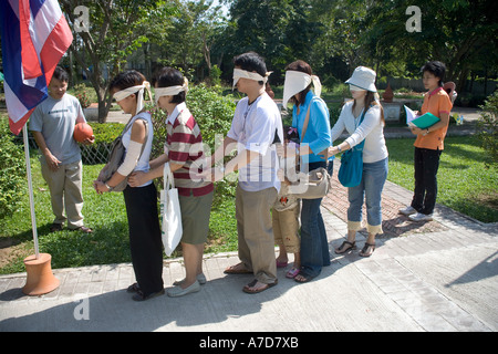 Thailand Bangkok Ko Kret Blind School Stock Photo