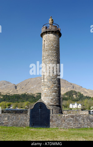 Glen Finnan Monument where in August 1745 Charles Edward Stuart Raised his Standard   XPL 6356 Stock Photo