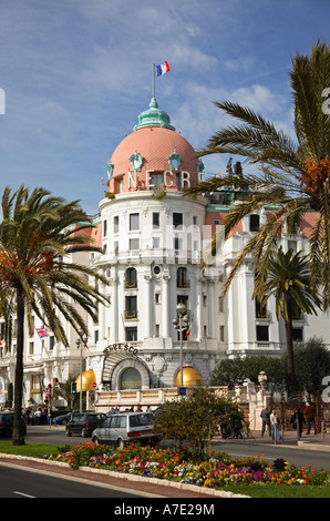 The Negresco Hotel on the Promenade des Anglais Nice Stock Photo