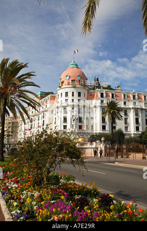 The Negresco Hotel on the Promenade des Anglais Nice Stock Photo