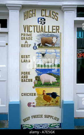 Europe Ireland Cork Ballydehob victualler store sign Stock Photo