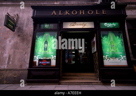 off license in poland Stock Photo