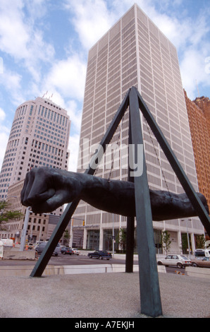 Gordie Howe sculpture inside Joe Louis Arena in Detroit, Michigan Stock  Photo - Alamy