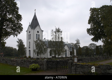 Agunnaryd church. Ingvar Kamprad land. The A in IKEA Stock Photo