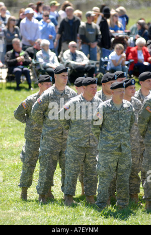 181st Massachusetts National Guard deployment ceremony (to Iraq) Stock Photo