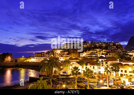 View over the fishing village, Camara de Lobos, Madeira, Portugal Stock Photo